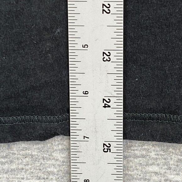 Reebok Shirt Womens Large Dark Gray Short Sleeve Tee Athletic Running Gym Cotton - Picture 9 of 10